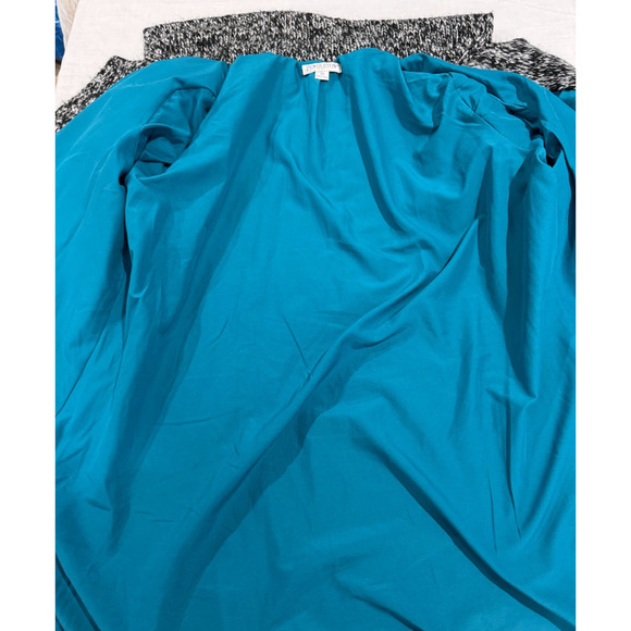 Pendleton Womens Gray Black Sweater Coat Jacket Cardigan Plus 2X Chunky Knit - Picture 9 of 10